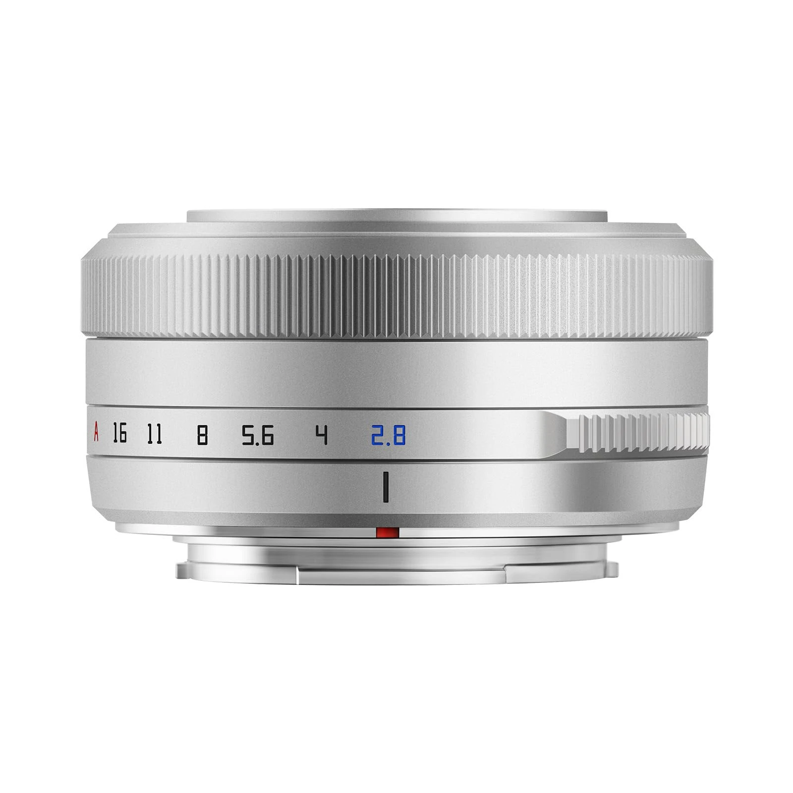 TTArtisan 27mm F2.8 Metal Bodied Auto Focus AF Lens Compatible with FujiFilm FX Mount - Silver