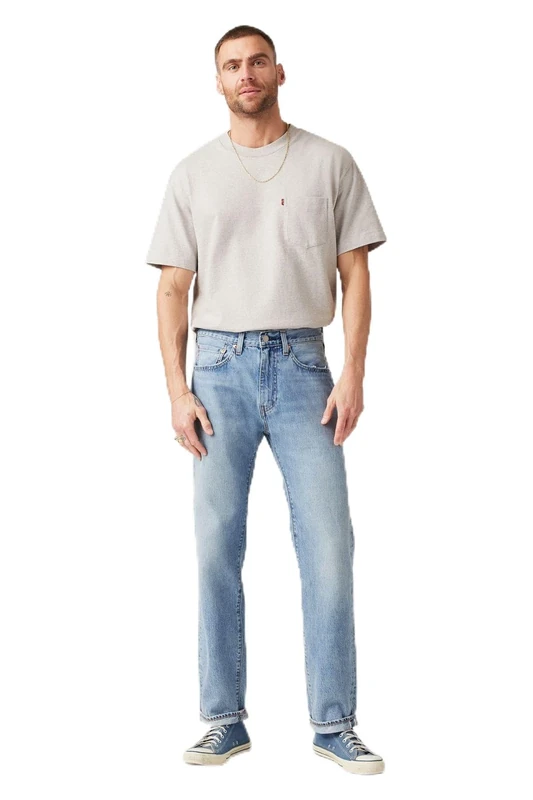 Levi's Men's 505 Regular Jeans, Light Indigo (2903), 32 W/32 L