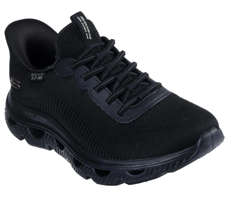 Skechers Women's BOBS ARC Waves Sneaker, Black, 5 UK