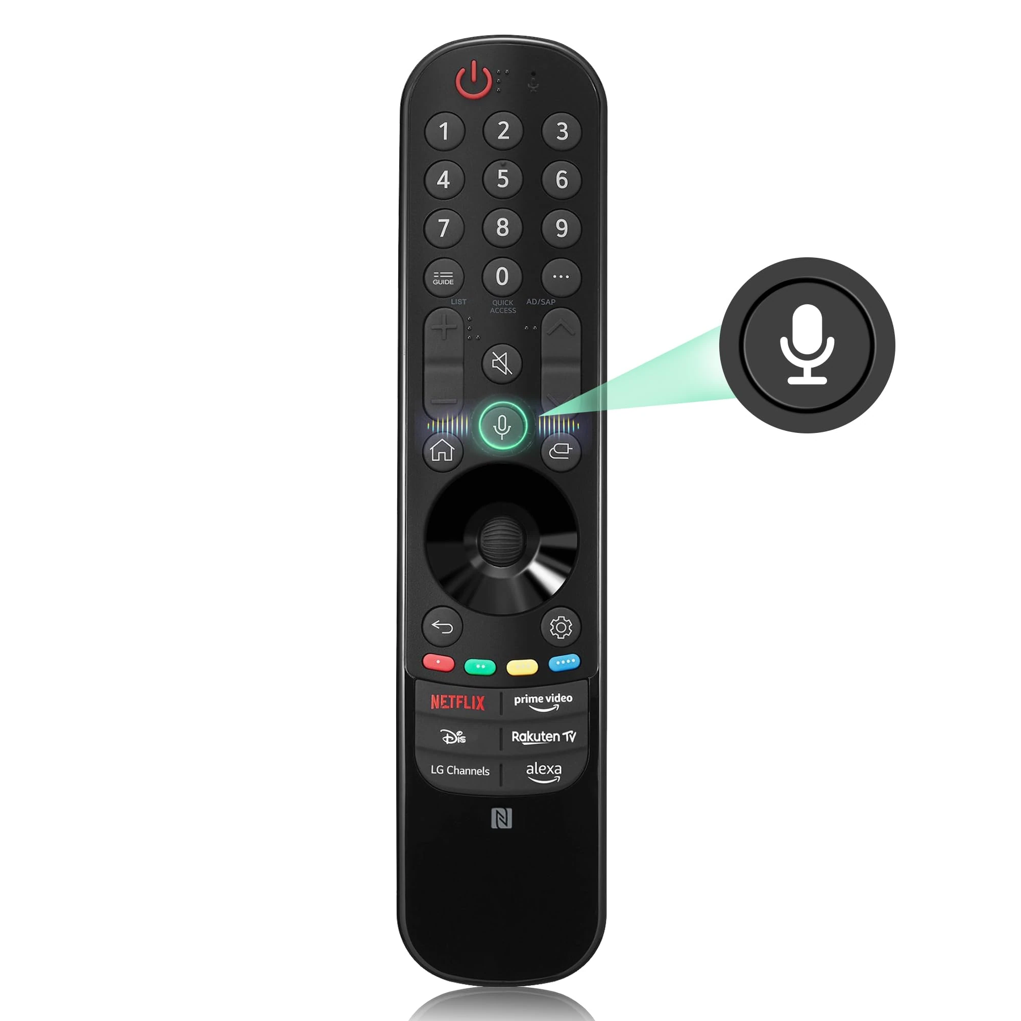 Voice Magic Remote for LG Smart TV Remote Control Replacement for AN-MR20GA MR19BA MR21 MR22 MR23 MR24 GA GN GC,for 2019-2024 LG OLED QNED NanoCell UHD 4K 8K Smart TV, with Pointer and Voice Function
