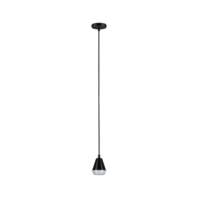 Paulmann 76990 LED Pendant luminaire Luia IP44 GU10 max. 10W Satin, Black Bathroom Lighting – luminaire lamp not Included