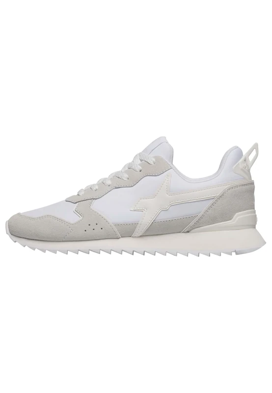 w6yz Technical Fabric and Suede Trainers, Cream White, 7.5 UK