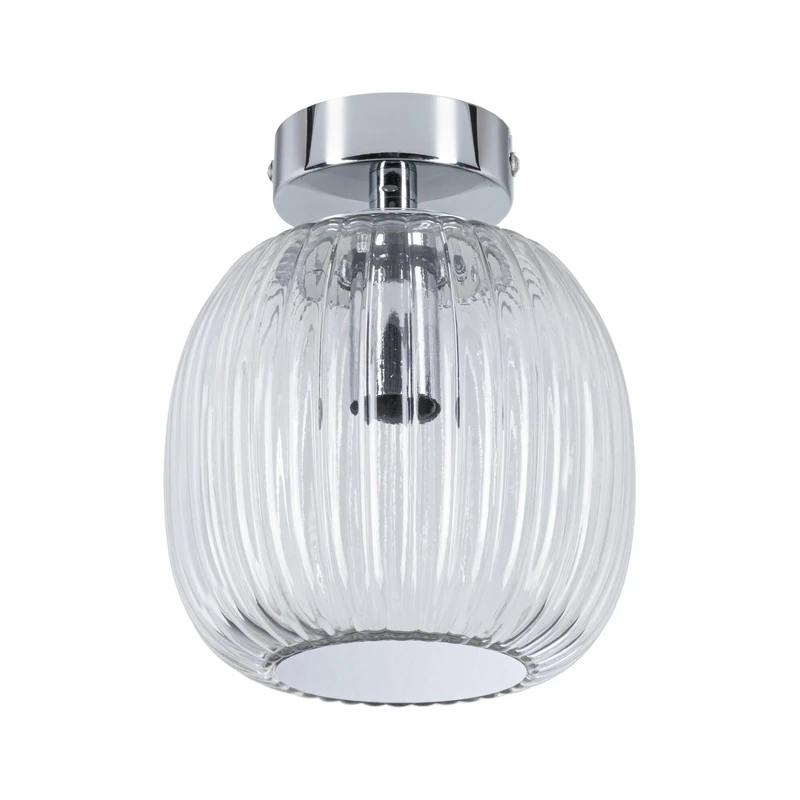 Paulmann 71141 Selection Bathroom Ruya IP44 E14 230V max. 20W Glass, Chrome Wall/Ceiling luminaire, Bathroom Lighting – lamp not Included