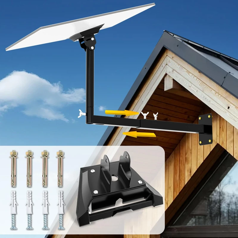 Starlink Gen 3 Mount with Adapter, Extension-Type Heavy Duty Starlink Long Wall Mount, StarLink Pole Mount, Mounting Kit for Starlink Gen 3 Internet Kit Satellite