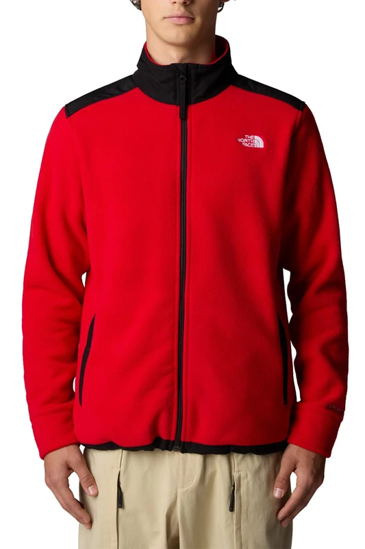 The North Face Men's Alpine Polartec 200 Fz Jacket, Tnf Red/Tnf Black/Npf, XL