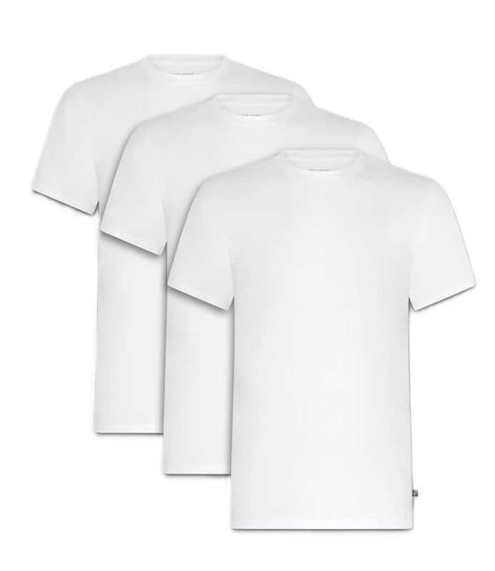 Ted Baker Mens 3-Pack Breathable Cotton Stretch Crew Neck T-Shirt, Size XL White