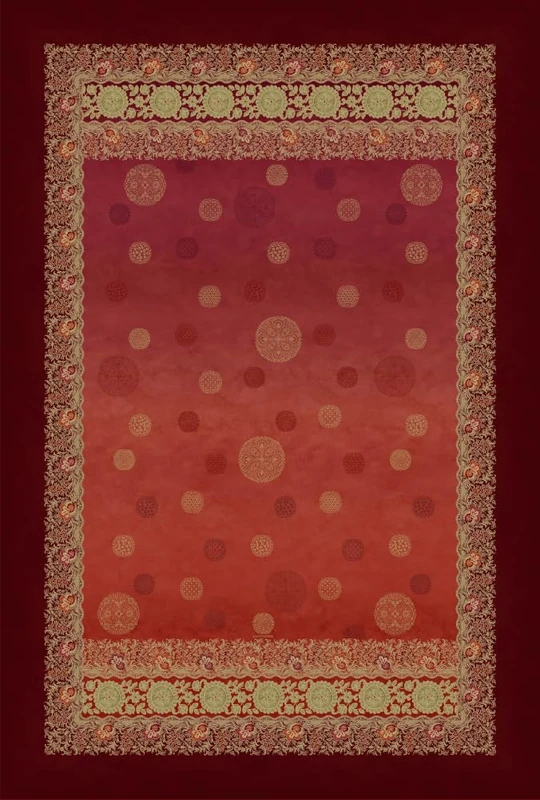 Bassetti Pallavicino 9330140 Plaid 100% Cotton Rosso R1 Dimensions: 240 x 250 cm