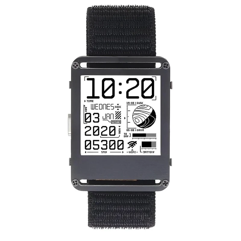 BeisDirect Watchy 2.0 PLUS ESP32 Programmable Smart Watch Open Source Electronic Watch Smart Wearable Bracelet Ink Screen Open Source (PCB Housing)