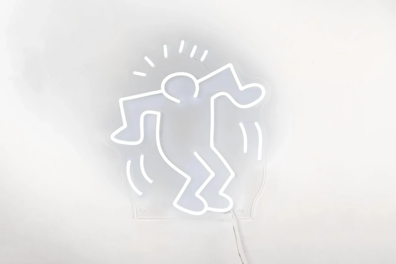 Yellowpop Neon Signs, Dancing Man, Neon Signs for Wall Decor, Energy Efficient LED Neon Lights for all Walls, Easy to Install Custom Neon Sign & Customizable Light Up Wall Art