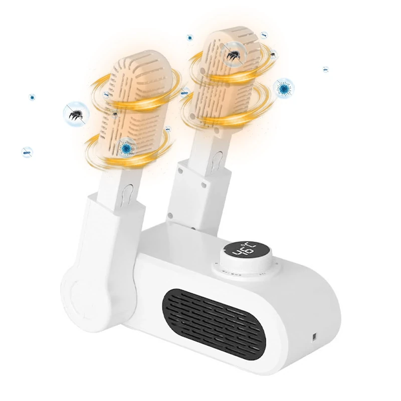 Electric Shoe Dryer, Portable Glove Dryer and Boot Warmer Foldable Boot Dryer with Timer Function for Shoes, Hats, Socks - Image 1