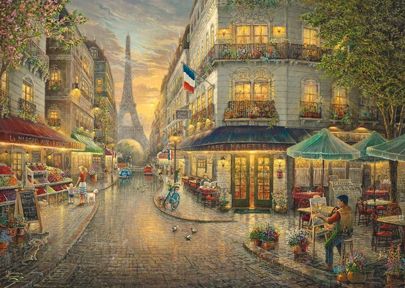 Schmidt Spiele 59798 Picturesque Paris Thomas Kinkade 1000 Piece