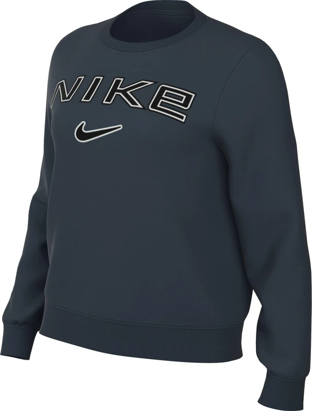 NIKE HM9754-478 Sportswear Phoenix Fleece Sweatshirt Women's Armory Navy/Photon Dust/Black Size M