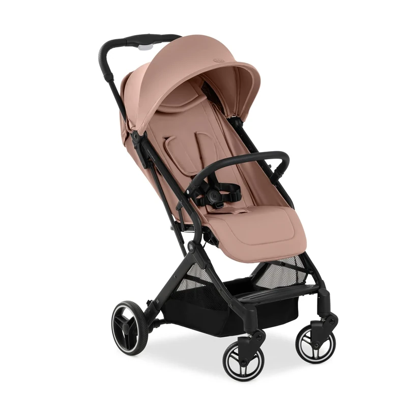 hauck Travel N Care Plus, Hazelnut - Lightweight Travel Pushchair with Raincover, Head Cushion Suspension, Compact & Foldable, UPF 50+, Fully Reclining from Birth up to 22 kg