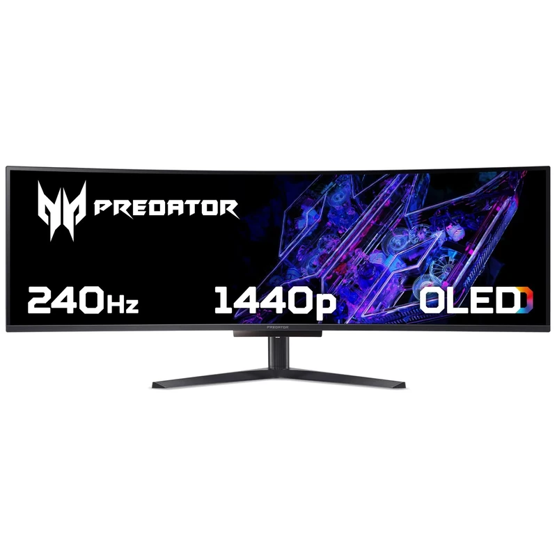 acer 49" Predator X49X DQHD 240Hz QD-OLED Freesync Curved Gaming Monitor with KVM + 90W PD