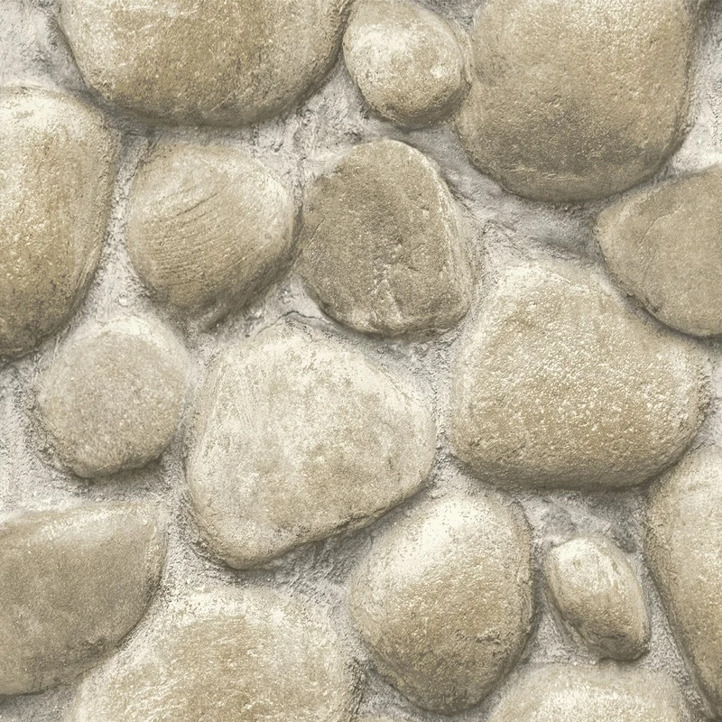 RoomMates Yellowstone Root Rocks Beige Adhesive Wallpaper