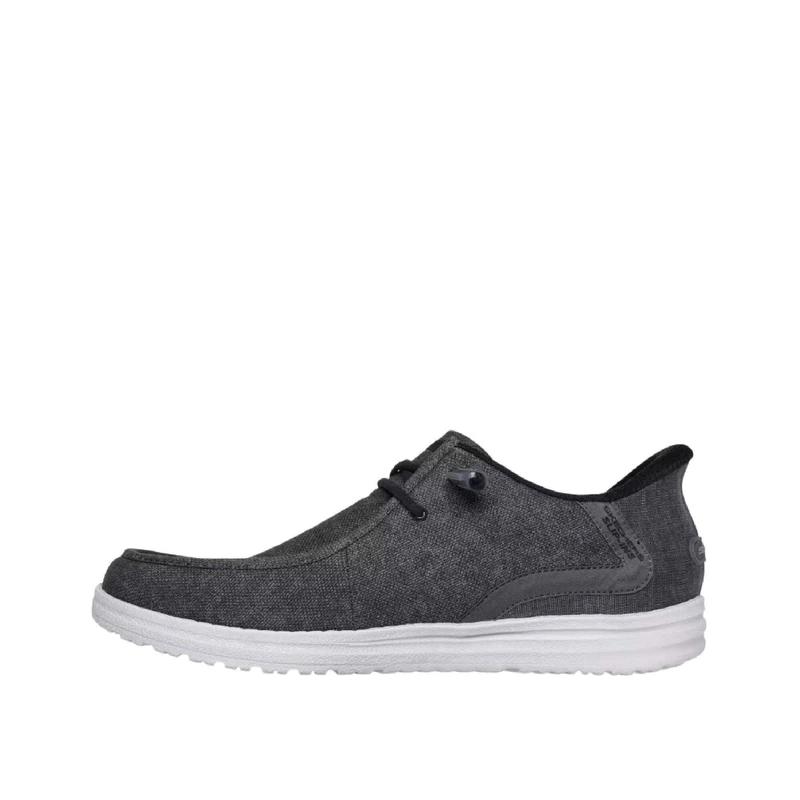 Skechers Men's Melson-Coronado Sneaker, Black/Grey, 11.5