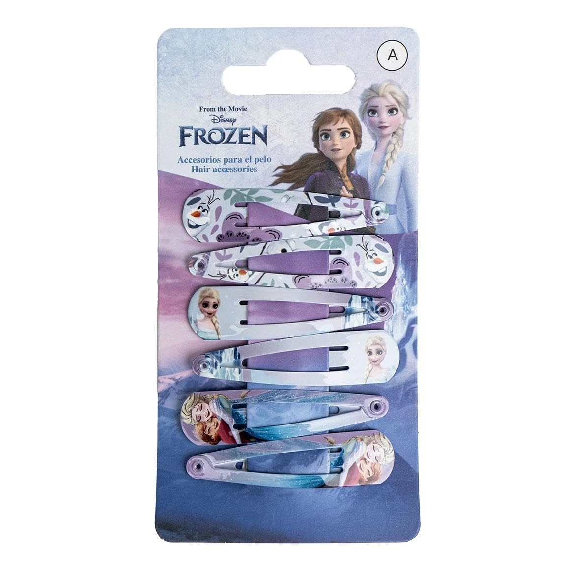 6 PIECES FROZEN HAIR CLIPS ACCESSORIES