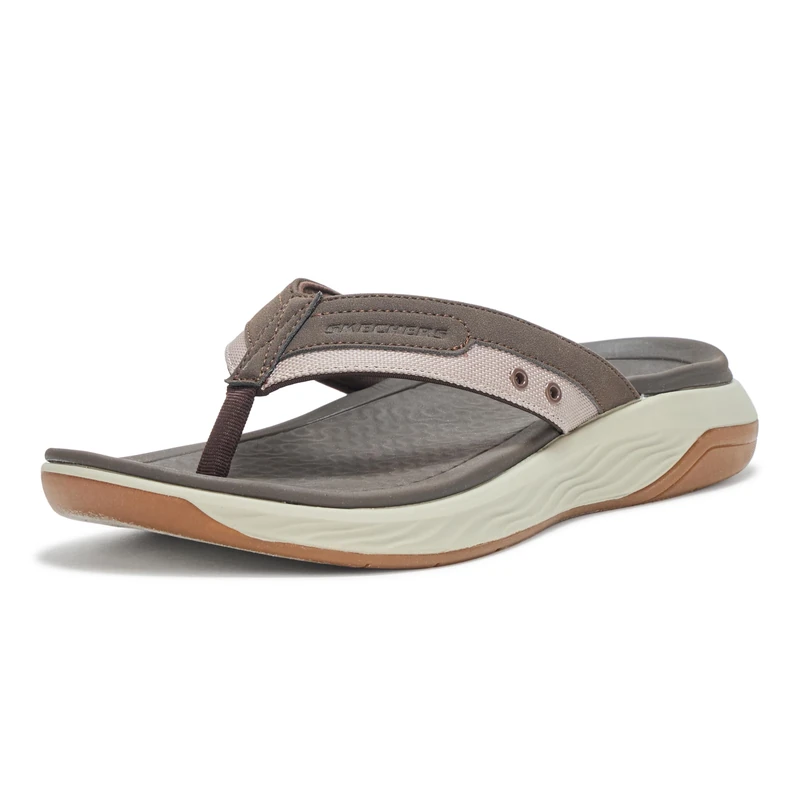Skechers Men's Silva-Falco Sandal, Brown, 11 UK