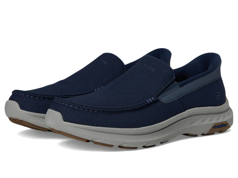 Skechers Men's Pollard-Wilfred Sneaker, Navy, 11 UK