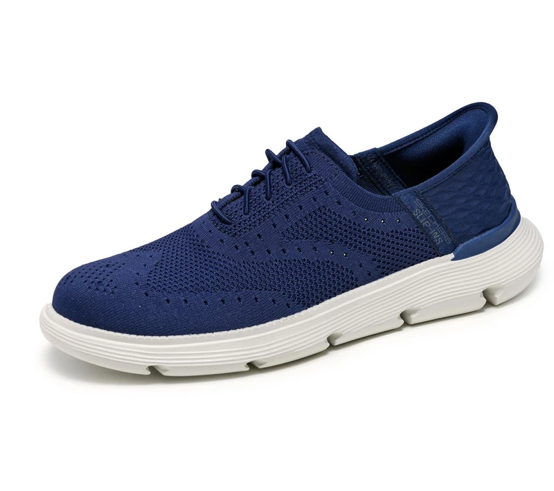 Skechers Men's Garza Palma Sneaker, Navy Knit, 13 UK - Image 1