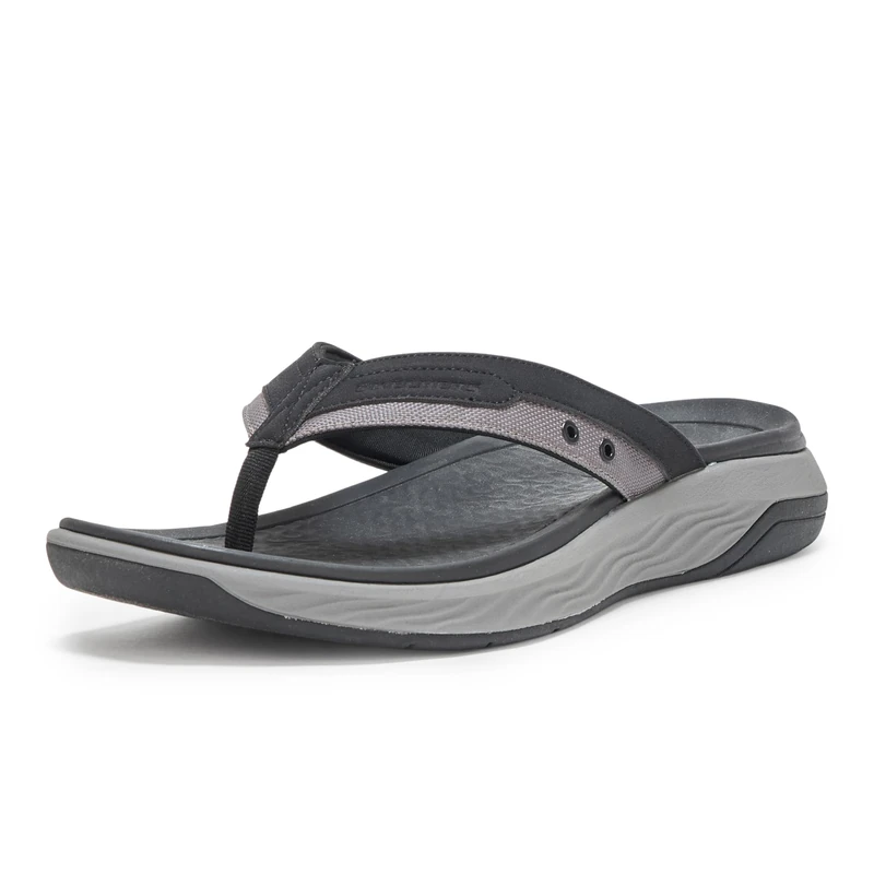 Skechers Men's Silva-Falco Sandals, black, 11 UK