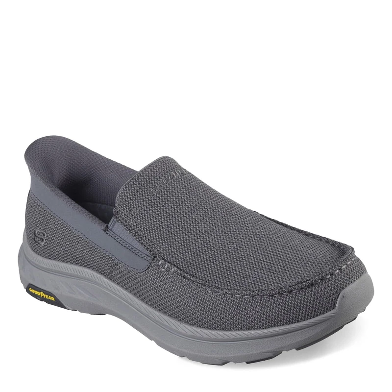 Skechers Men's Pollard-Wilfred Sneaker, Grey, 9.5 Wide