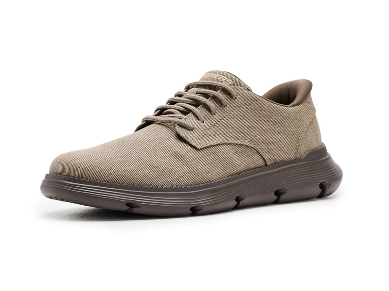 Skechers Men's Garza-Clive Sneaker, Sand, 12 UK