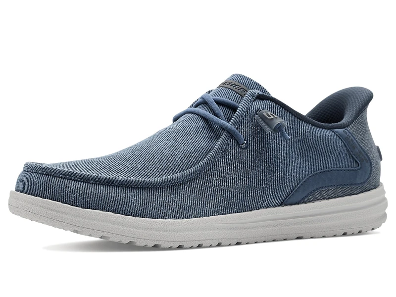 Skechers Men's Melson-Coronado Sneaker, Denim, 10 Wide - Image 1