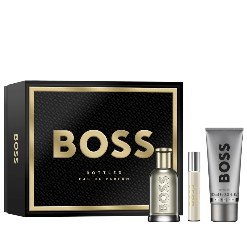 Boss Bottled No. 6 by Hugo Boss for Men - 3 Pc Gift Set 3.3oz EDP Spray, 0.3oz EDP Spray, 3.3oz Shower Gel