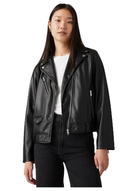 Levi's Women's Kendal Moto Ceket Coat, Blacks (0000), XS - Image 1