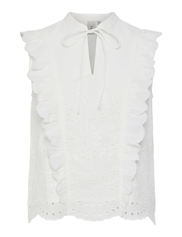 YAS Women's Yasluma SL Top S. Noos, Star White, 8 - Image 1