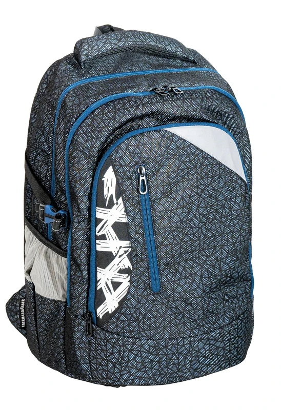 Eberhard Faber 577644 School Backpack Mash Dark Blue, X-Style Pro, 30 Litre Volume, School Bag for Boys and Girls - Image 1
