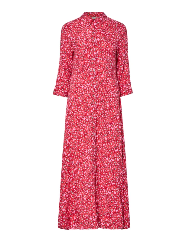YAS Savanna Long Shirt Dress S. Noos, Cyclamen, S