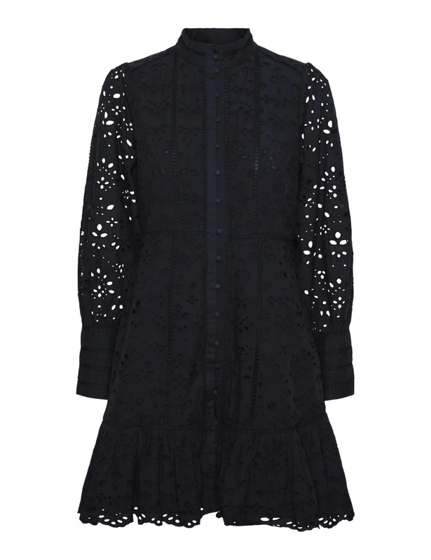 YAS Women's Yasalessia Alessia Ls Dress S. Noos, Black, 12