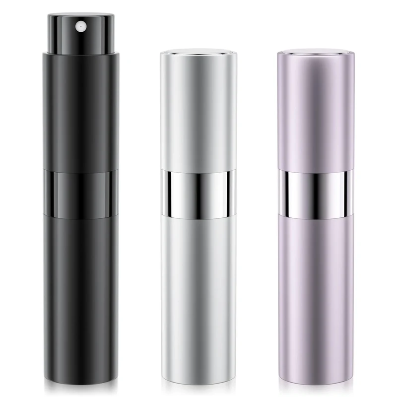Faireach 8ml Aluminum Travel Perfume Atomiser, Refillable Perfume Bottle with NANO Mist Nozzle, Leak-Proof Portable Mini Perfume Spray Bottle for Travel, Daily, Dating