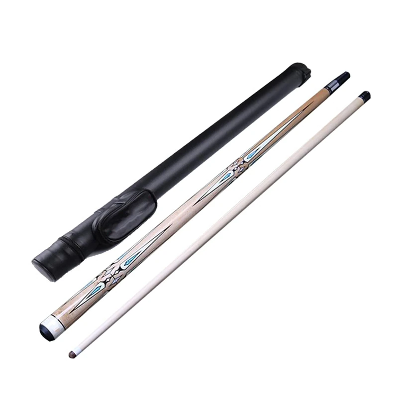 Maple Pool Cue 58 Inch, 1/2 Split Pool Cue Stick 19Oz Adult, Pool Cues Nano Paint Technology Process, Suitable for Nine-Ball, Chinese Black Eight/Billiard Cue Barrel Set/Tips11.75Mm - Image 1