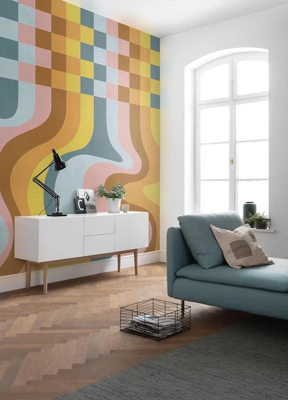 Komar Non-Woven Photo Wallpaper - Coloured Honey - Size 200 x 250 cm - Wallpaper, Wall Decoration, Living Room, Bedroom, Office - Image 1