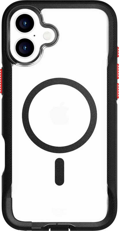 Tech21 EvoPro for iPhone 16 Plus Compatible with MagSafe - Impact Protection Case 21x Military Standard Tested - in Clear/Black