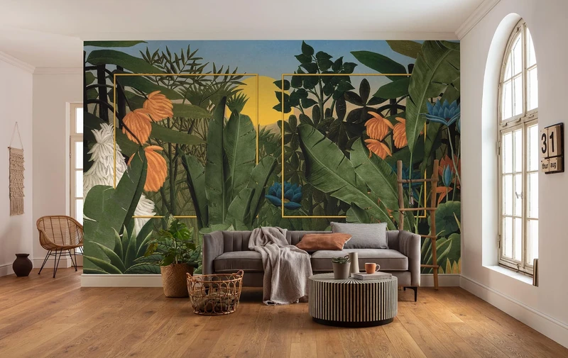 Komar Non-Woven Photo Wallpaper - Rousseau Remix - Size 350 x 250 cm - Wallpaper, Wall Decoration, Living Room, Bedroom, Office