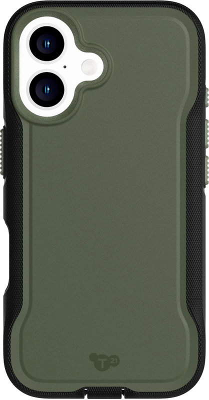 Tech21 EvoPro for iPhone 16 Compatible with MagSafe - Impact Protection Case 21x Military Standard Tested - in Khaki/Black