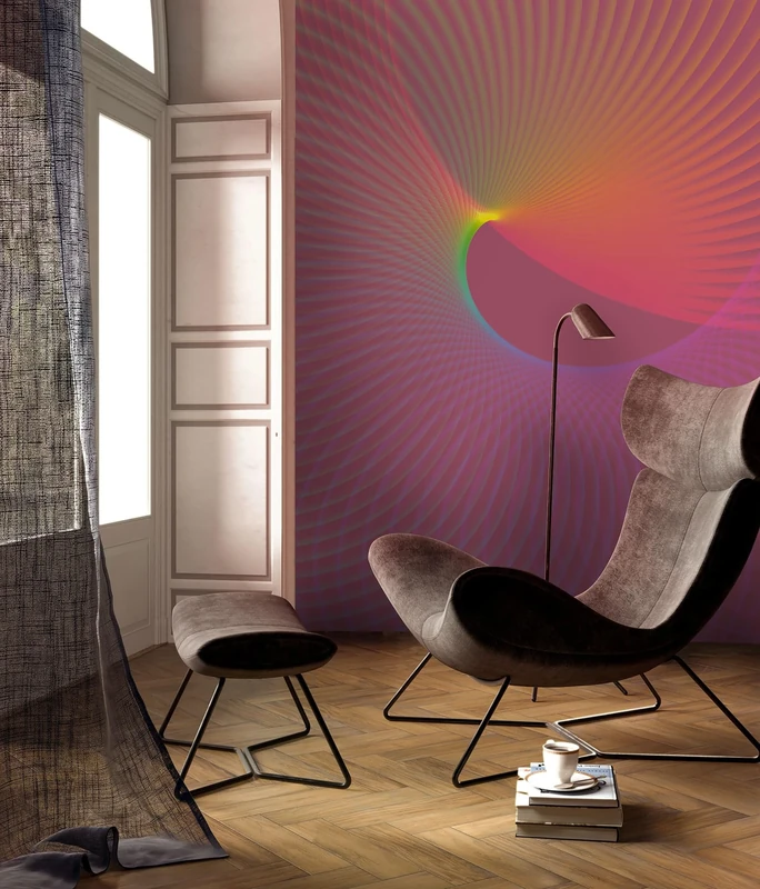 Komar Non-Woven Photo Wallpaper, Frequency, Size 200 x 250 cm, Wallpaper, Wall Decoration, Living Room, Bedroom, Office