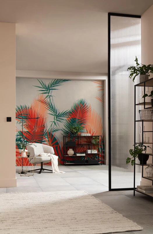 Komar Non-Woven Photo Wallpaper Tropical Trip Size 300 x 250 cm Wallpaper Wall Decoration Living Room Bedroom Office