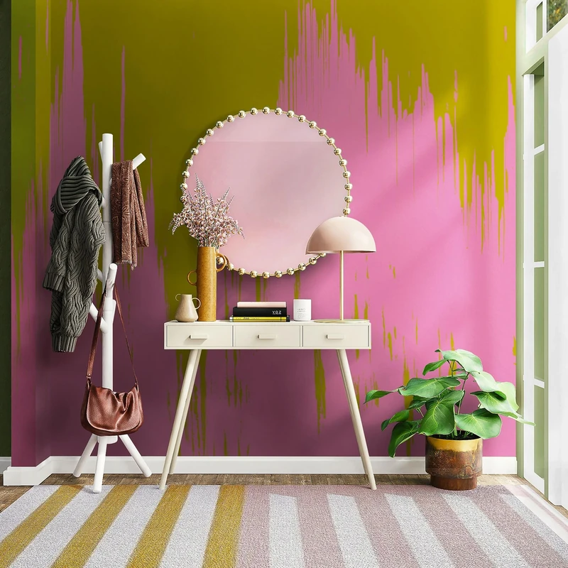 Komar Non-Woven Photo Wallpaper, Colour Fusion, Size 250 x 250 cm, Wallpaper, Wall Decoration, Living Room, Bedroom, Office