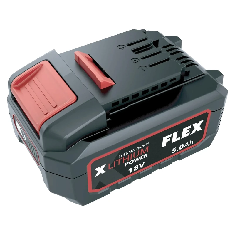 Flex - 5,0 Ah Li-Ion Rechargeable Battery Pack 18 V, Includes 1 x 5,0 Ah Battery - 532733 - With Electronic Management System, Integrated Charge and Discharge Protection - Work Tools