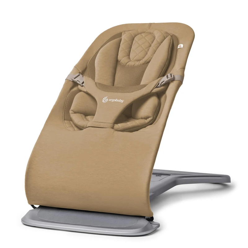 Ergobaby Evolve 3-in-1 Baby Lounger and Bouncer - Camel