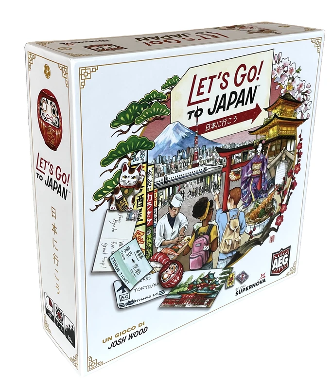 Studio Supernova - Let's Go! To Japan Draft Game - Set Collection and Simultaneous Turns, 1-4 Players, 14+, Italian Edition