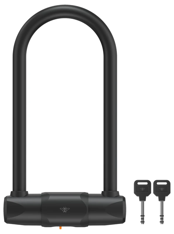 CASR FUB 2 & Art 4 Certified Safety U-Lock – Q235 Hardened Steel, Burglar Resistant, Silicone Coating, 30.2 cm, Ideal for Bicycle, Scooter, Scooter and Motorcycle