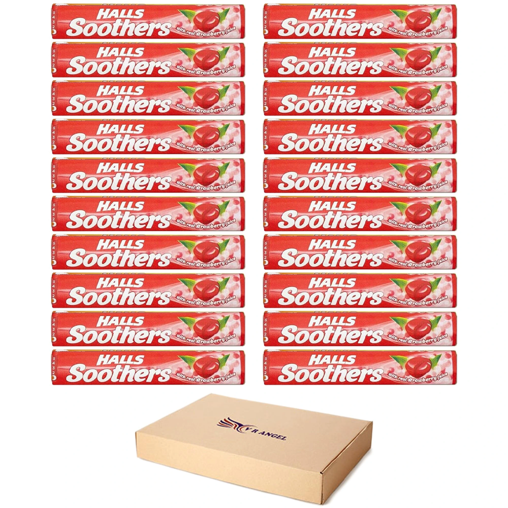 Soothers 20 Pack Strawberry Flavor with Real Fruit Juice with A Liquid Centre for Little Moments of Refreshment - Sold by VR Angel