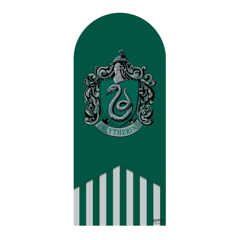 SC4518 Slytherin Backdrop & Sailboard Single Harry Potter Cardboard Cutout – Large Wizarding Display for Parties, Festivals & Events – Height 185cm