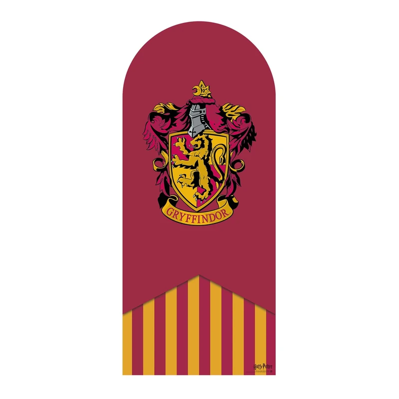 SC4515 Gryffindor Backdrop & Sailboard Single Cardboard Cutout – Large Harry Potter Display for Parties, Festivals & Rooms – Height 185cm